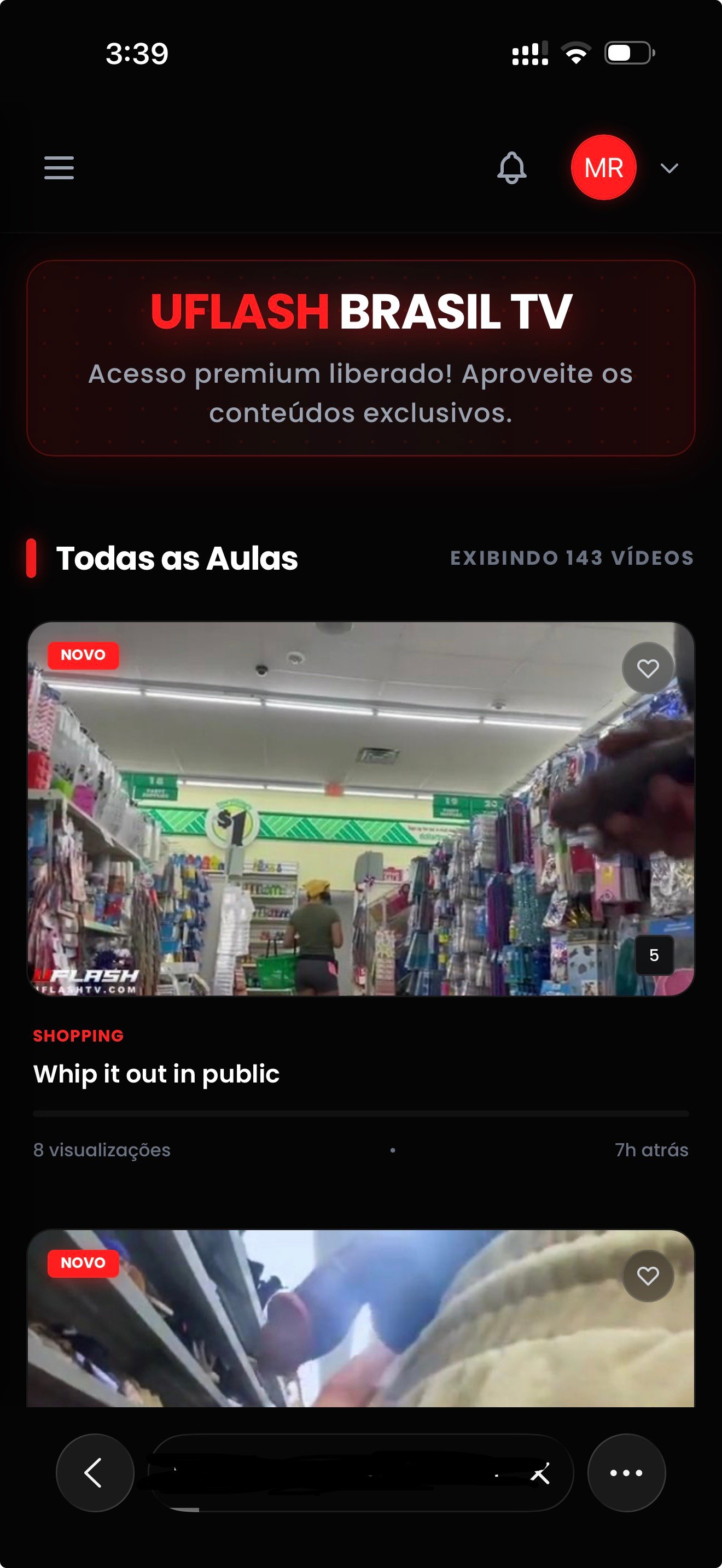 Mobile premium view — Public Flash Hub