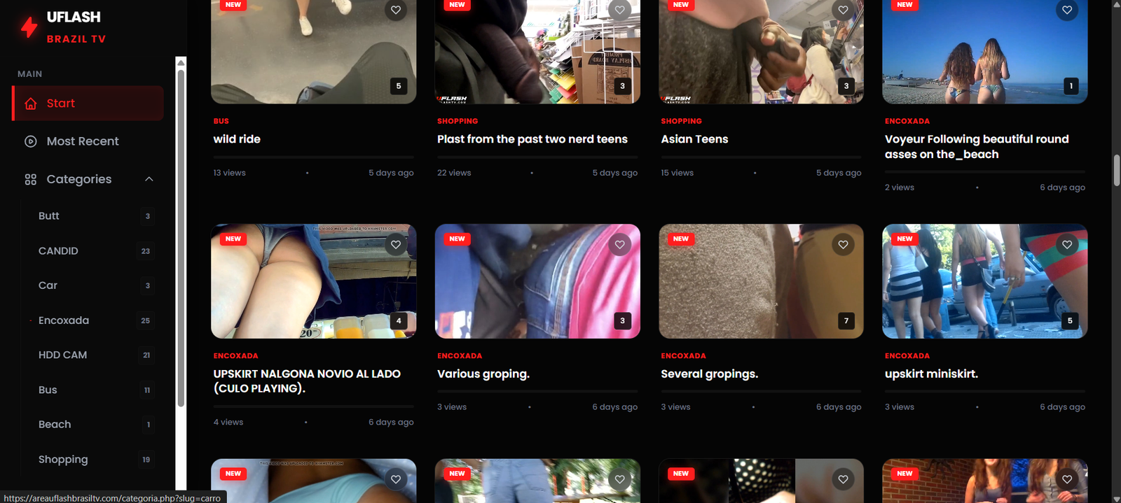 Desktop premium view — Public Flash Hub